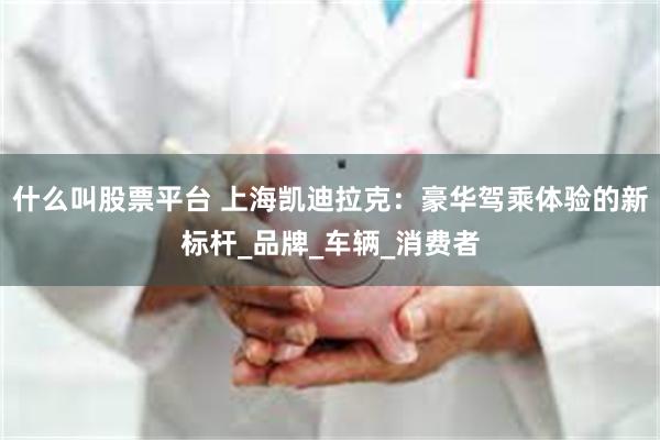 什么叫股票平台 上海凯迪拉克：豪华驾乘体验的新标杆_品牌_车辆_消费者